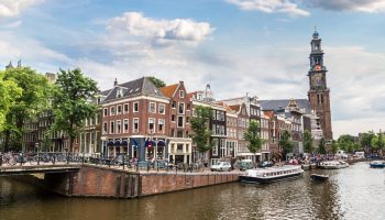 Westerkerk in Amsterdam. Netherlands in a summer day